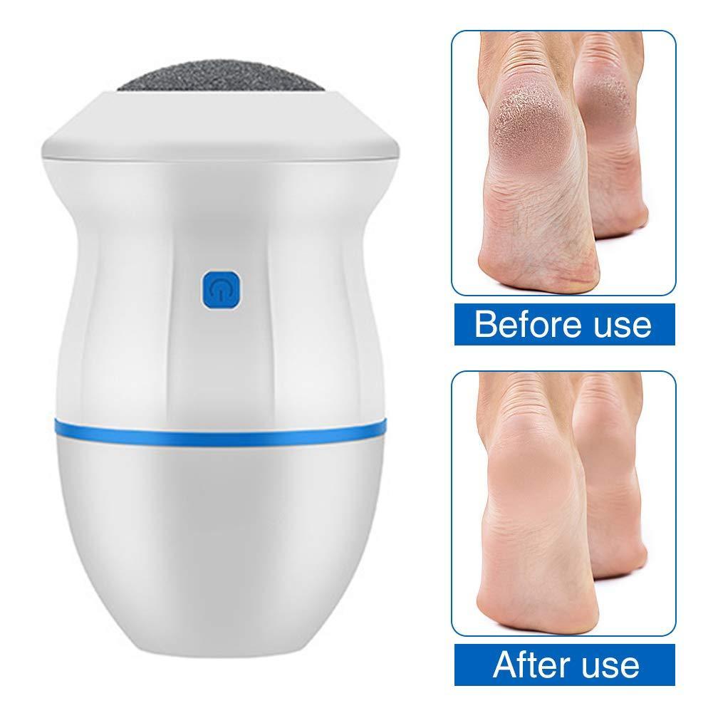 Electric Callus Remover with Built-In Vacuum & Foot Grinder Head